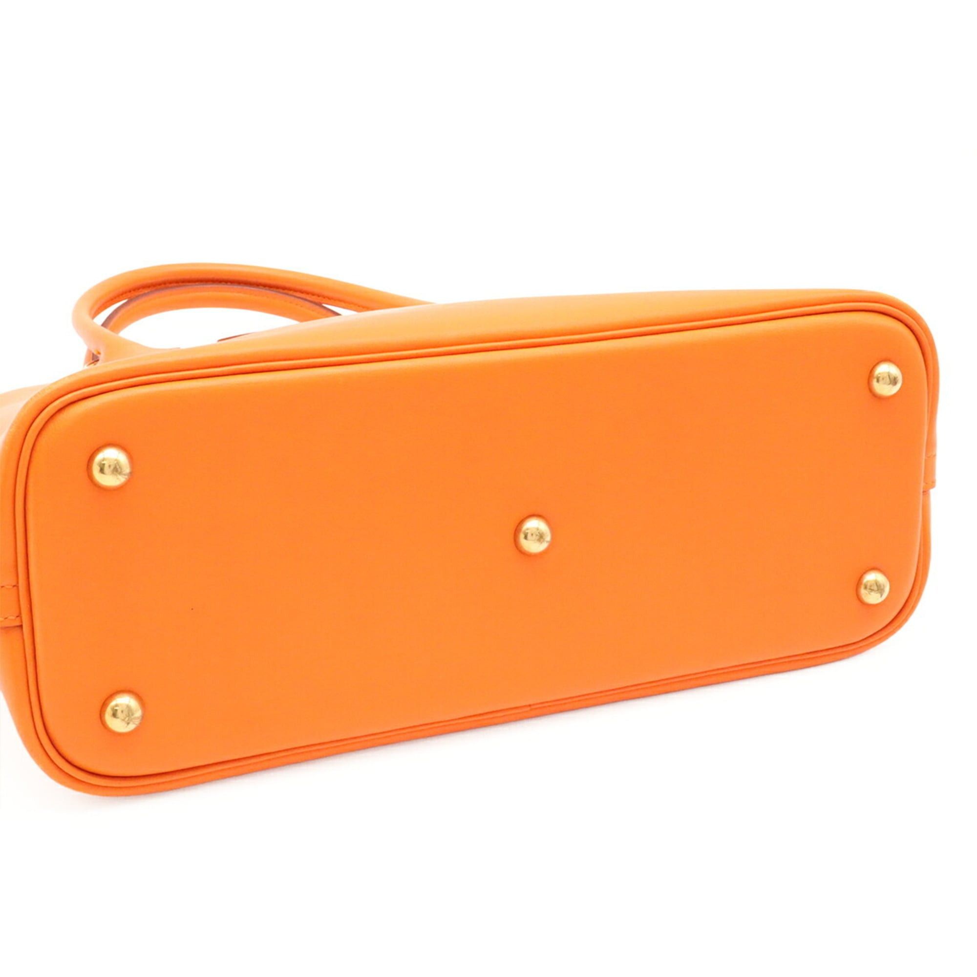 Hermes HERMES Bolide 31 Handbag Shoulder Bag Veau Gulliver Leather Orange □B Stamp Size ONE SIZE - 8 Thumbnail