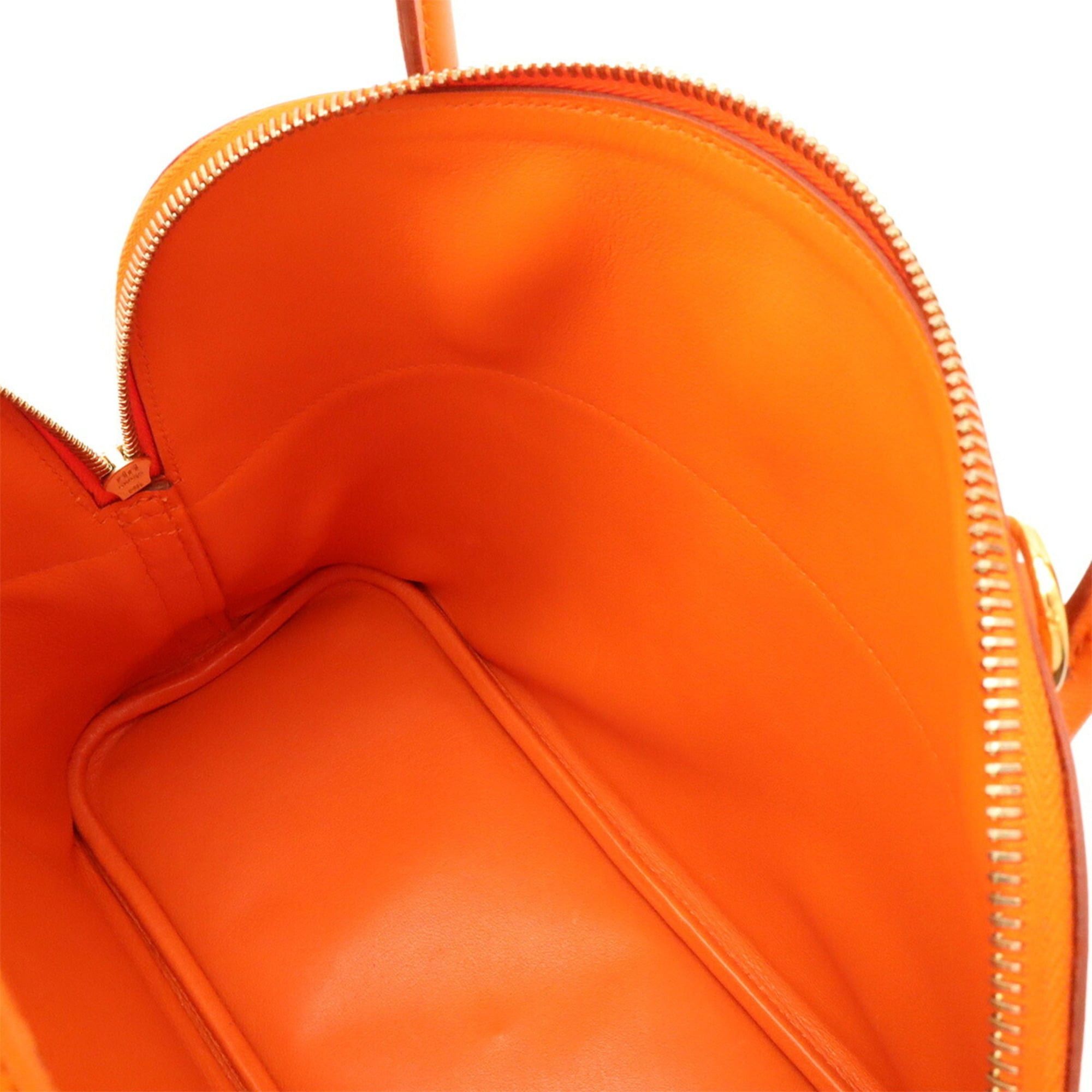 Hermes HERMES Bolide 31 Handbag Shoulder Bag Veau Gulliver Leather Orange □B Stamp Size ONE SIZE - 9 Thumbnail