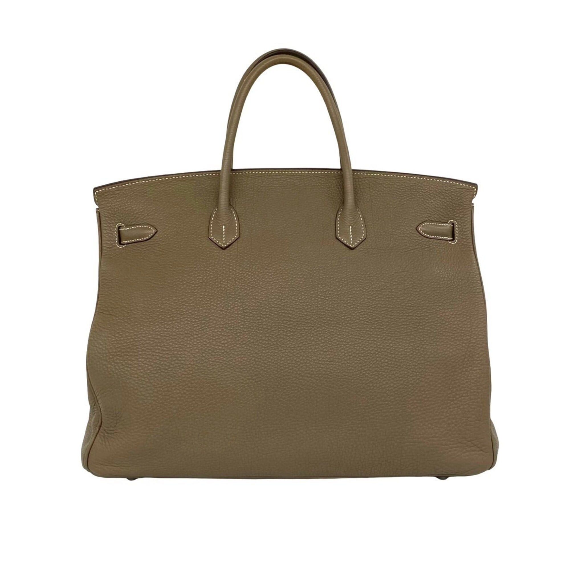 Hermes HERMES Birkin 40 Togo Leather Genuine Handbag Tote Bag Greige Etoupe 614-5 Size ONE SIZE - 3 Thumbnail