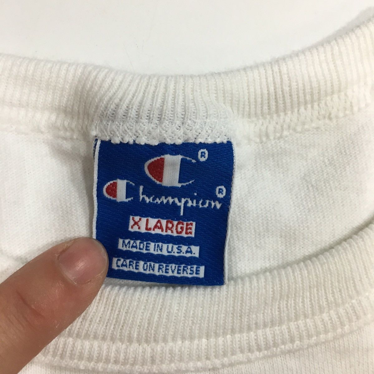 Champion Vtg Champion USA White Blue WC Football T Shirt XL Size US XL / EU 56 / 4 - 3 Thumbnail