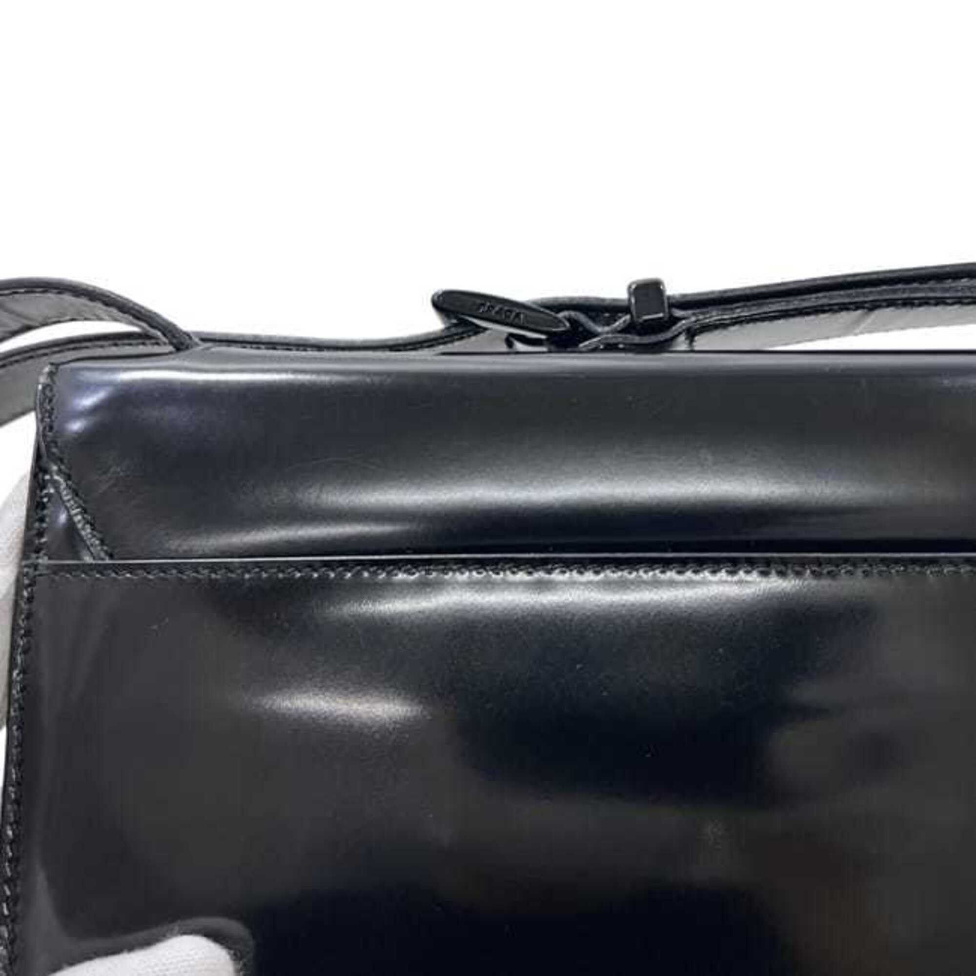 Prada Prada Shoulder Bag B6798 112 PRADA Leather SPAZZOLATO NERO Black Women's Size ONE SIZE - 7 Thumbnail