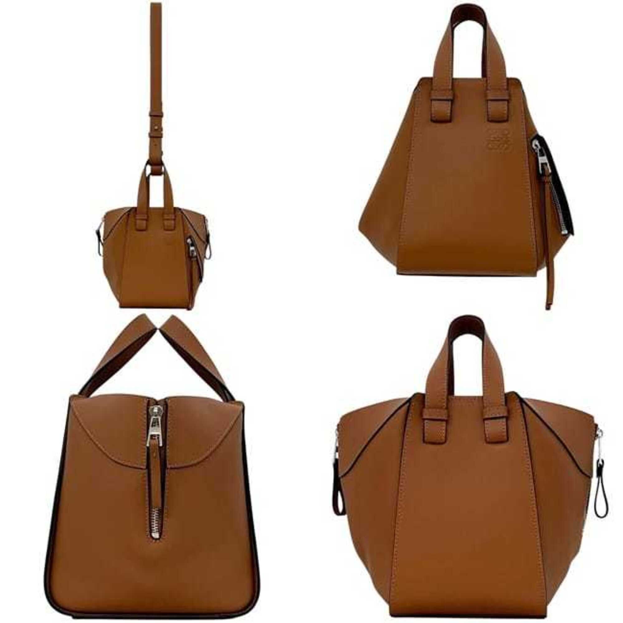 Loewe Loewe 2-way bag, Hammock compact shoulder Anagram, A538H13X10, LOEWE smooth leather, tan, BRONCEAD brown, women's. Size ONE SIZE - 2 Thumbnail