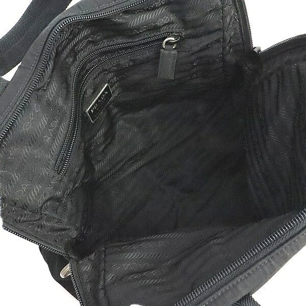 Prada PRADA Tessuto Nylon Triangle Handbag Black Size ONE SIZE - 6 Thumbnail