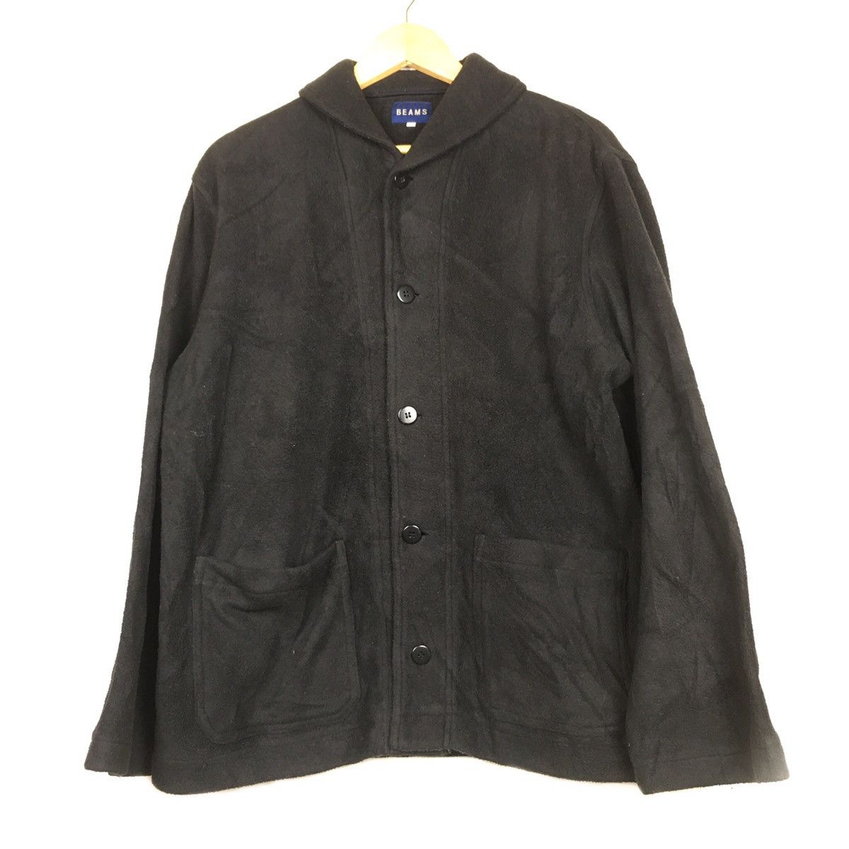 Beams Plus Beams Shawl Collar Button Up Fleece Sweater Jacket Size US L / EU 52-54 / 3 - 1 Thumbnail