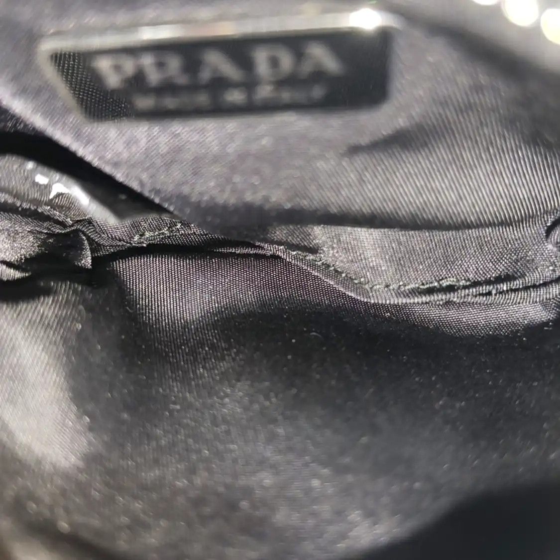 Prada PRADA black nylon logo belt bag belt bag/ chest silver hardware Size ONE SIZE - 7 Thumbnail
