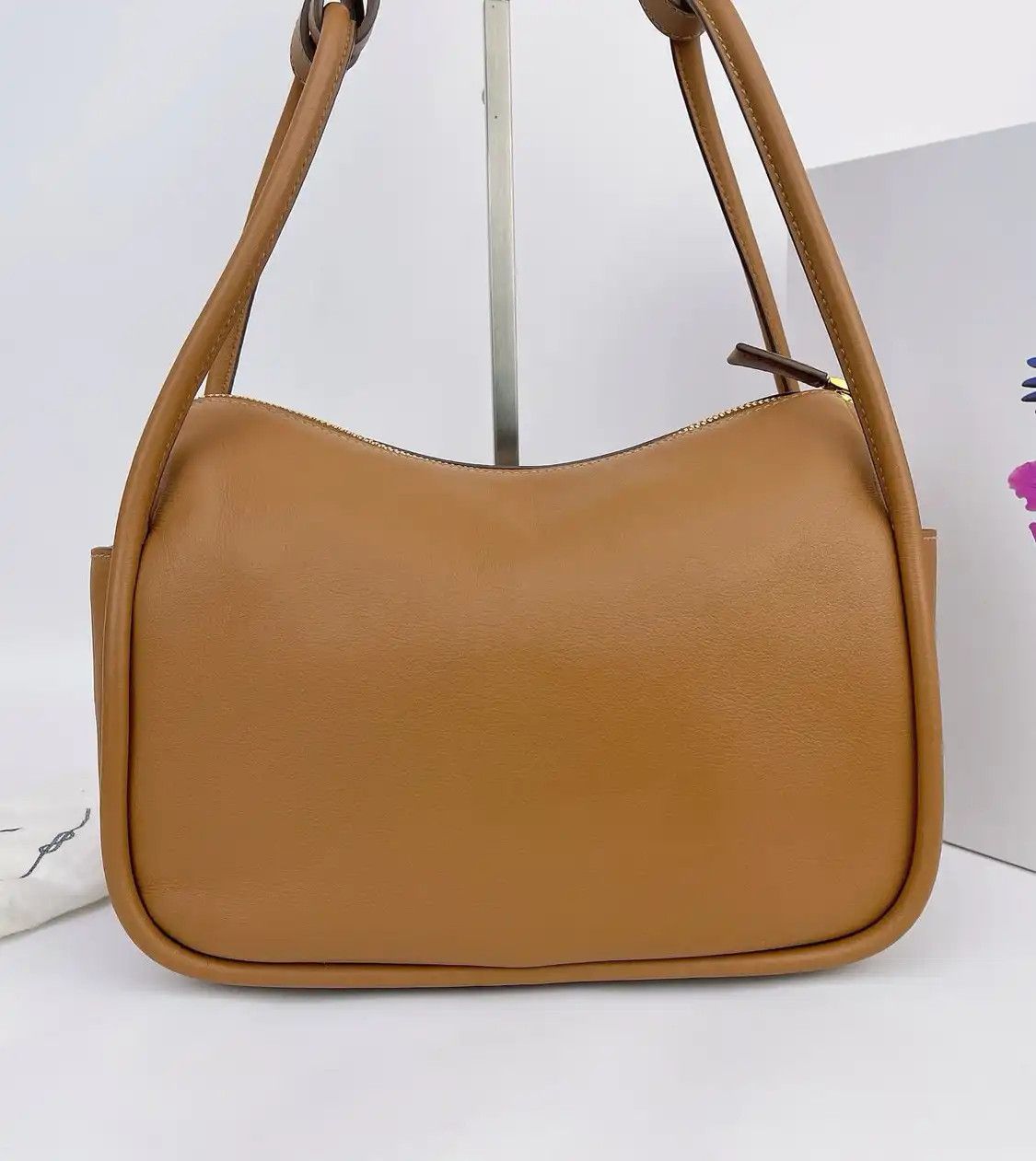 Prada PRADA Darling brown cowhide leather logo shoulder bag Size ONE SIZE - 4 Thumbnail