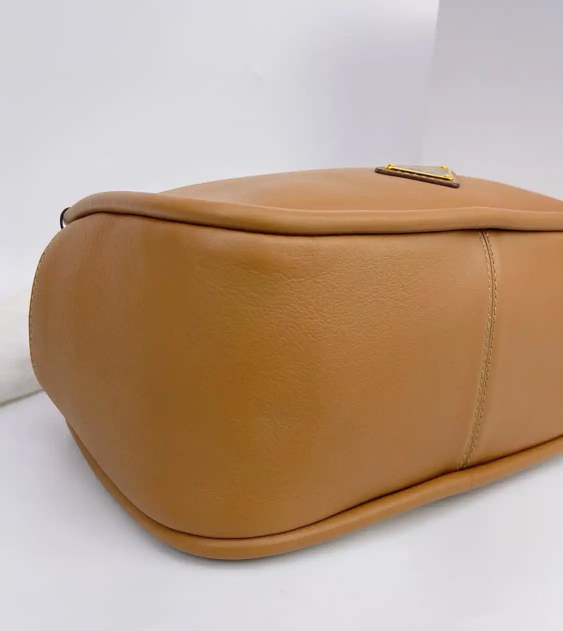 Prada PRADA Darling brown cowhide leather logo shoulder bag Size ONE SIZE - 6 Thumbnail