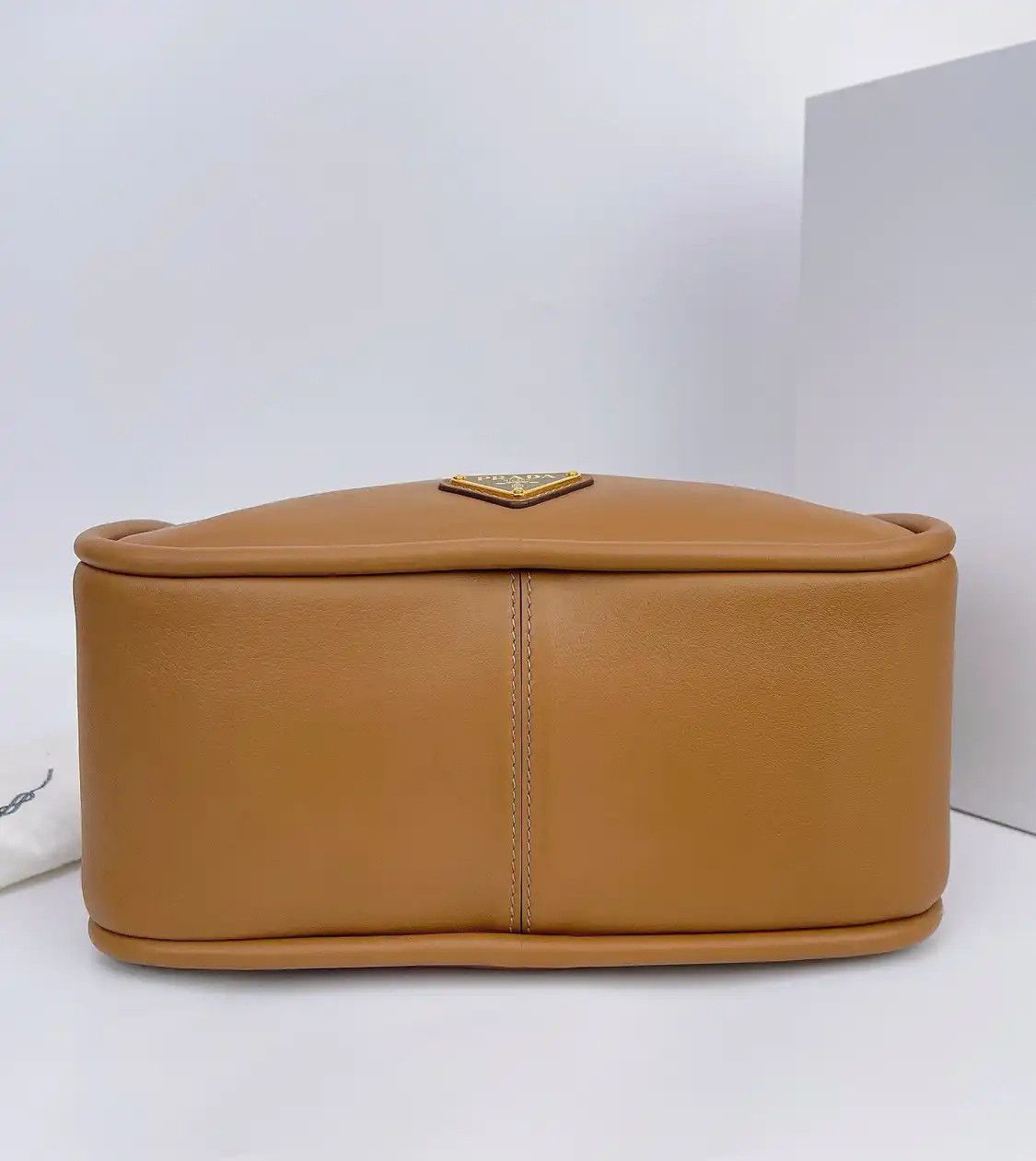 Prada PRADA Darling brown cowhide leather logo shoulder bag Size ONE SIZE - 5 Thumbnail