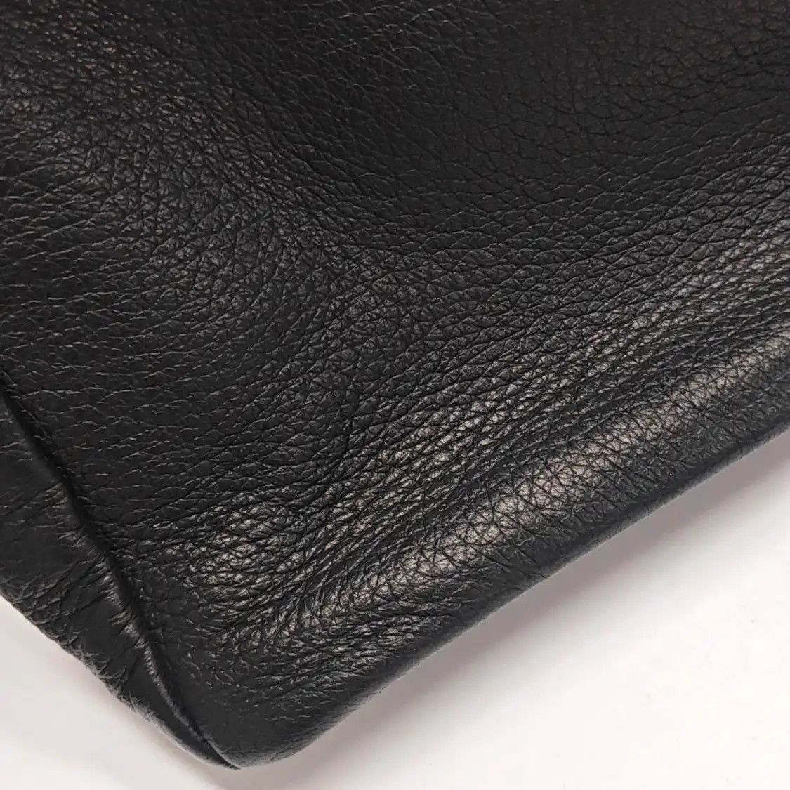 Prada PRADA Vitello black deerskin logo shoulder bag handbag silver hardware detachabl Size ONE SIZE - 10 Thumbnail