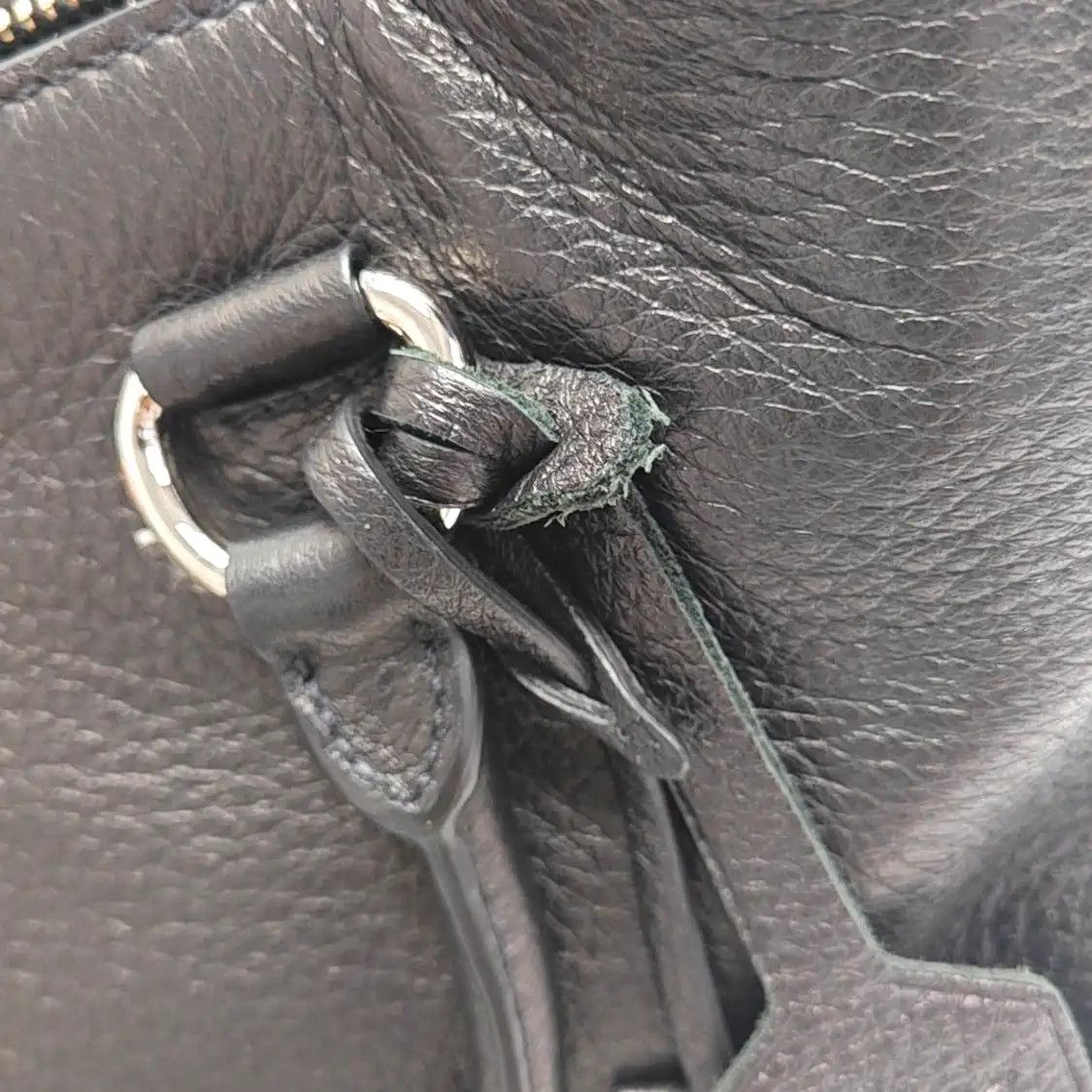 Prada PRADA Vitello black deerskin logo shoulder bag handbag silver hardware detachabl Size ONE SIZE - 13 Thumbnail