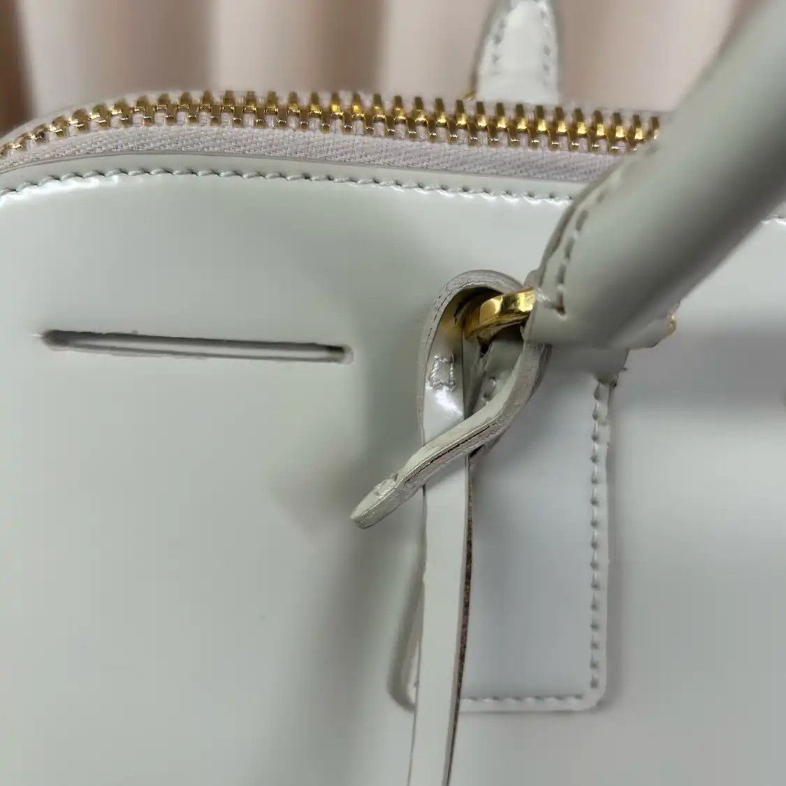 Prada PRADA Promenade light greypatent leather logo shell bag handbag Size ONE SIZE - 11 Thumbnail