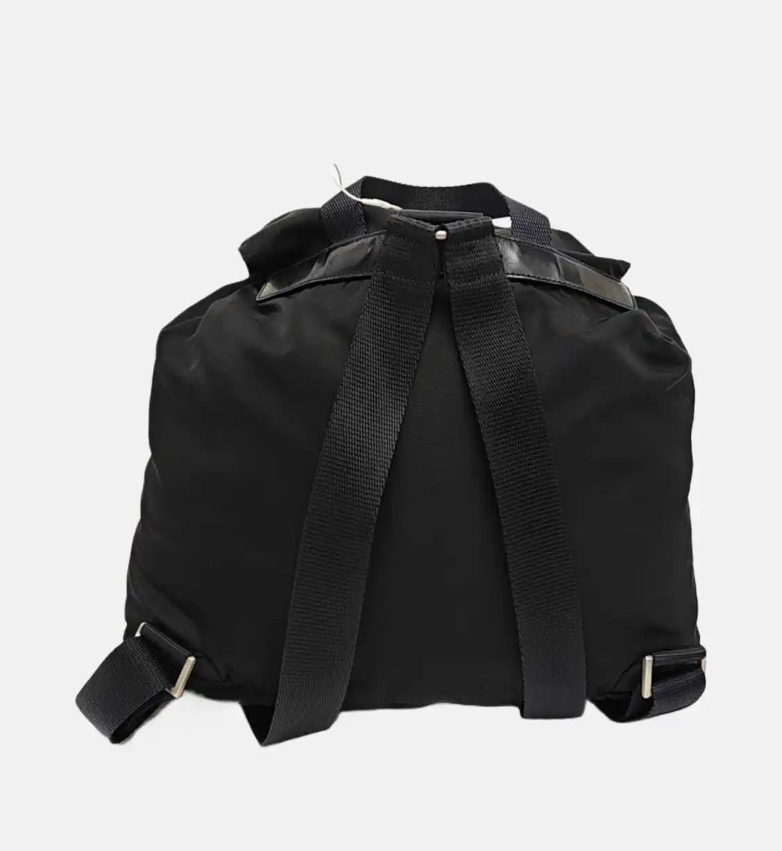Prada PRADA Re-Nylon Medium black nylon logo backpack silver hardware Size ONE SIZE - 5 Thumbnail