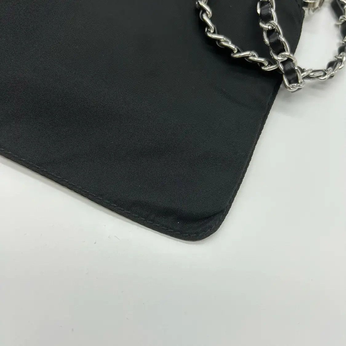 Prada PRADA Re-Nylon black nylon logo clutch Size ONE SIZE - 6 Thumbnail