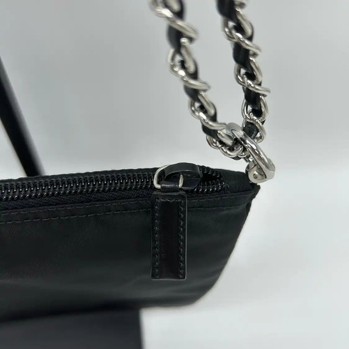 Prada PRADA Re-Nylon black nylon logo clutch Size ONE SIZE - 4 Thumbnail