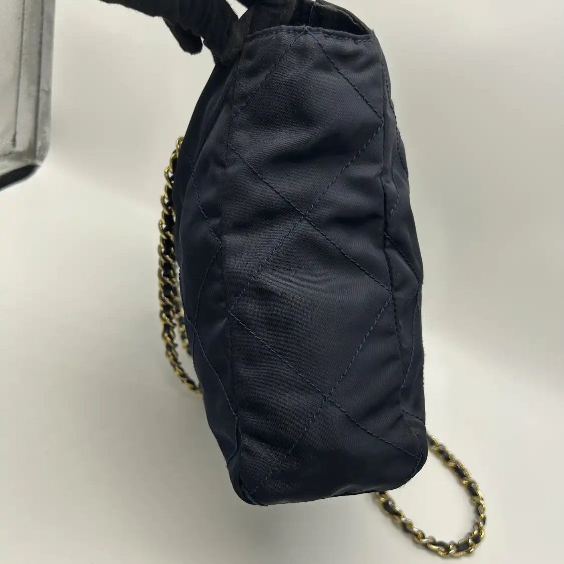 Prada PRADA Re-Edition 1995 Chane dark blue nylon logo quilted parachute bag shoulder Size ONE SIZE - 5 Thumbnail