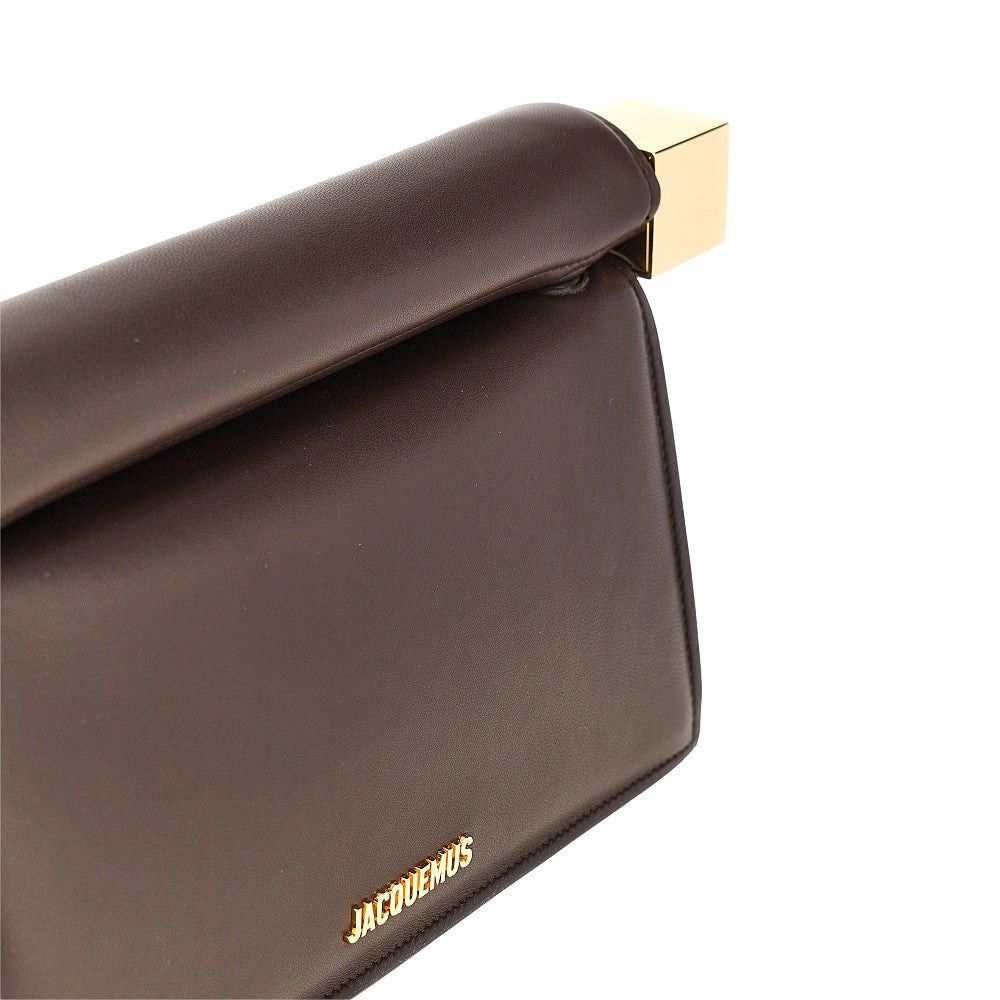 Jacquemus Jacquemus Rond Carré Nappa Leather Clutch Brown UNI Women - USA Tariffs Included Size ONE SIZE - 4 Thumbnail