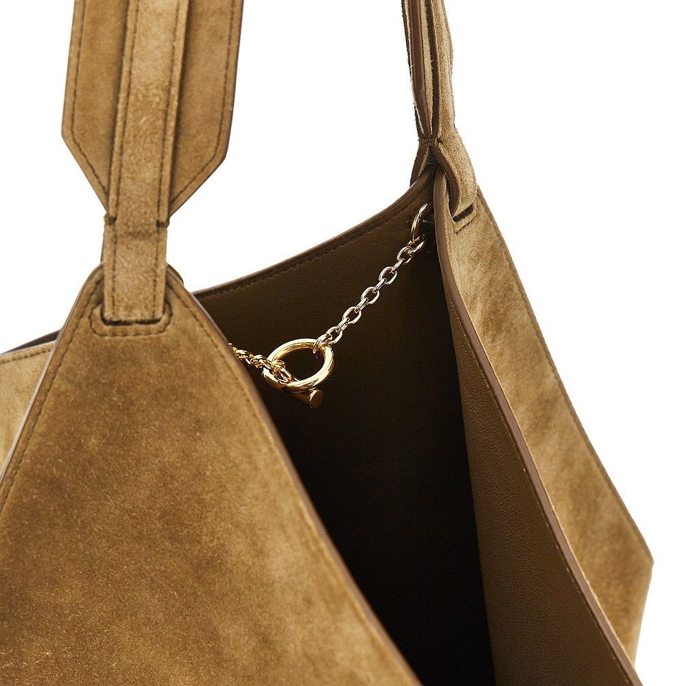 KHAITE Khaite Small Suede Leather Lotus Tote Bag Khaki UNI Women - USA Tariffs Included Size ONE SIZE - 4 Thumbnail