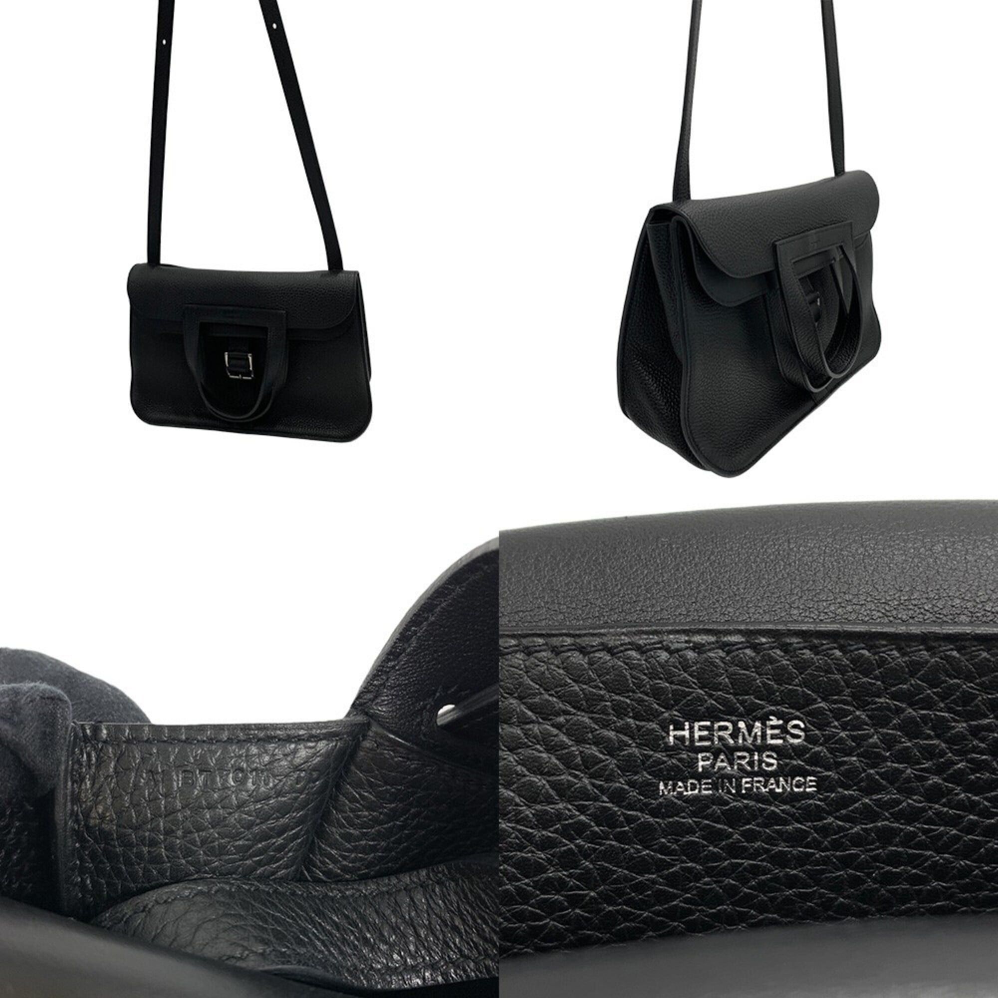 Hermes Hermes Arzan 31 Shoulder Bag, Black, Silver Hardware, A Stamp, Taurillon Clemence Leather Size ONE SIZE - 8 Thumbnail