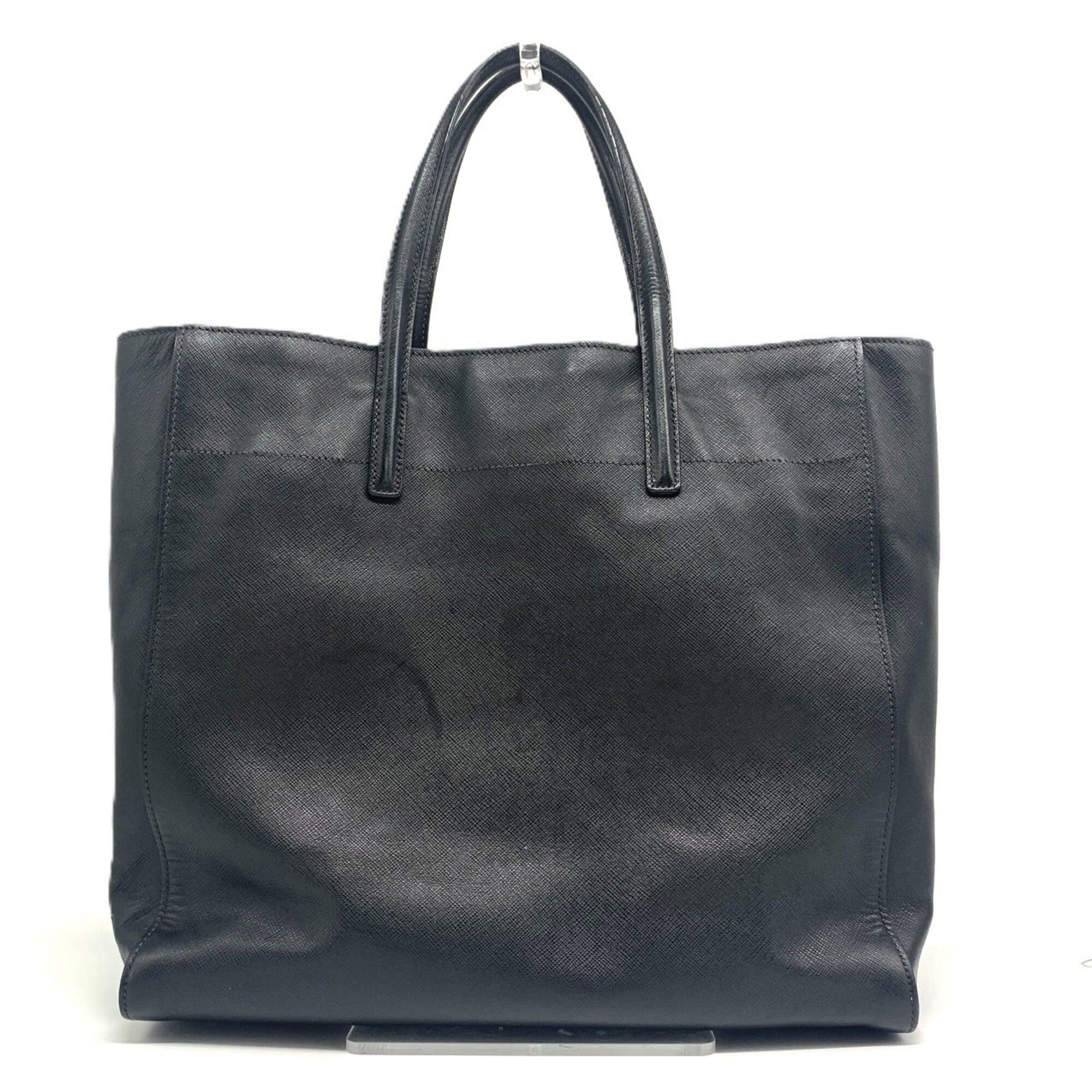 Prada Prada Tote Bag Shoulder Saffiano Leather Black PRADA Size ONE SIZE - 2 Thumbnail