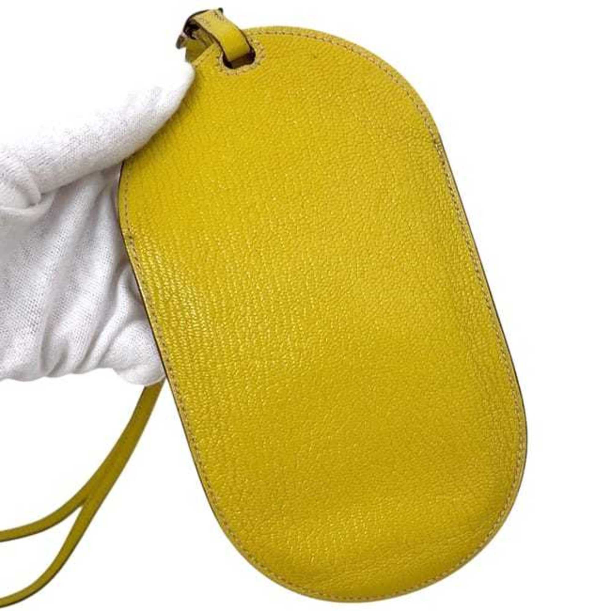 Hermes Hermes Smartphone Shoulder Bag In the Loop To Go PM D Stamp HERMES Chevre Yellow Women's Pouch Size ONE SIZE - 7 Thumbnail