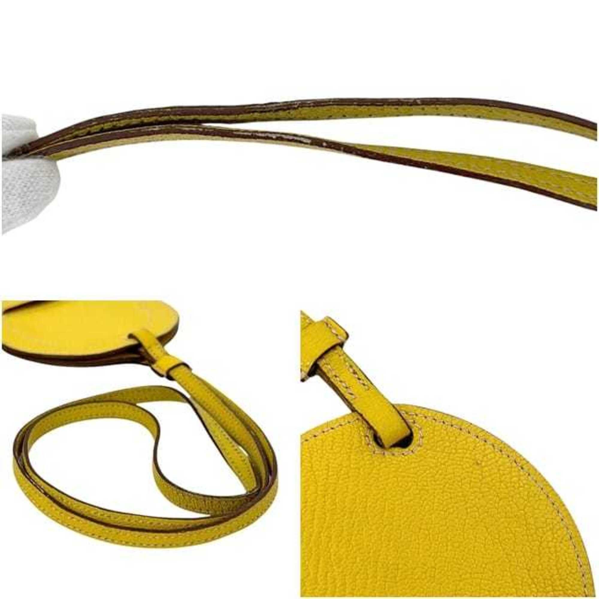 Hermes Hermes Smartphone Shoulder Bag In the Loop To Go PM D Stamp HERMES Chevre Yellow Women's Pouch Size ONE SIZE - 9 Thumbnail