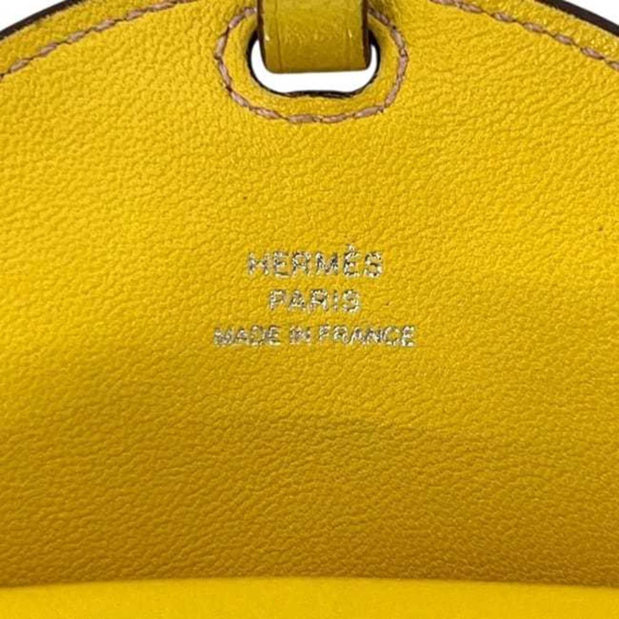 Hermes Hermes Smartphone Shoulder Bag In the Loop To Go PM D Stamp HERMES Chevre Yellow Women's Pouch Size ONE SIZE - 5 Thumbnail