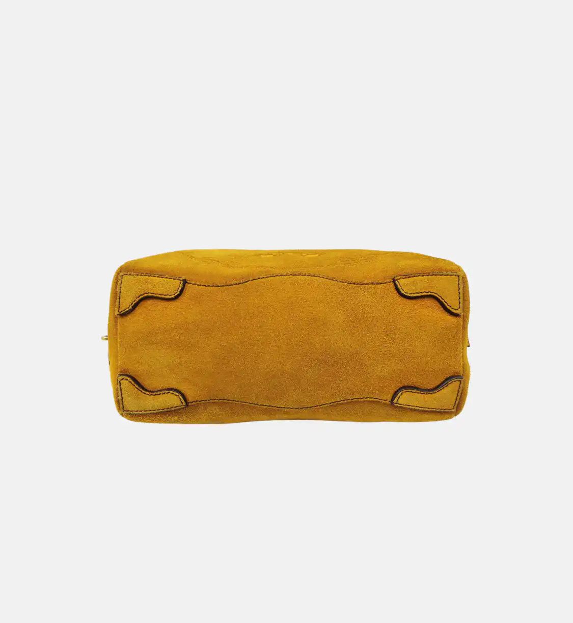 Prada PRADA yellow suede handbag gold hardware 2 striped detachable strap Size ONE SIZE - 6 Thumbnail