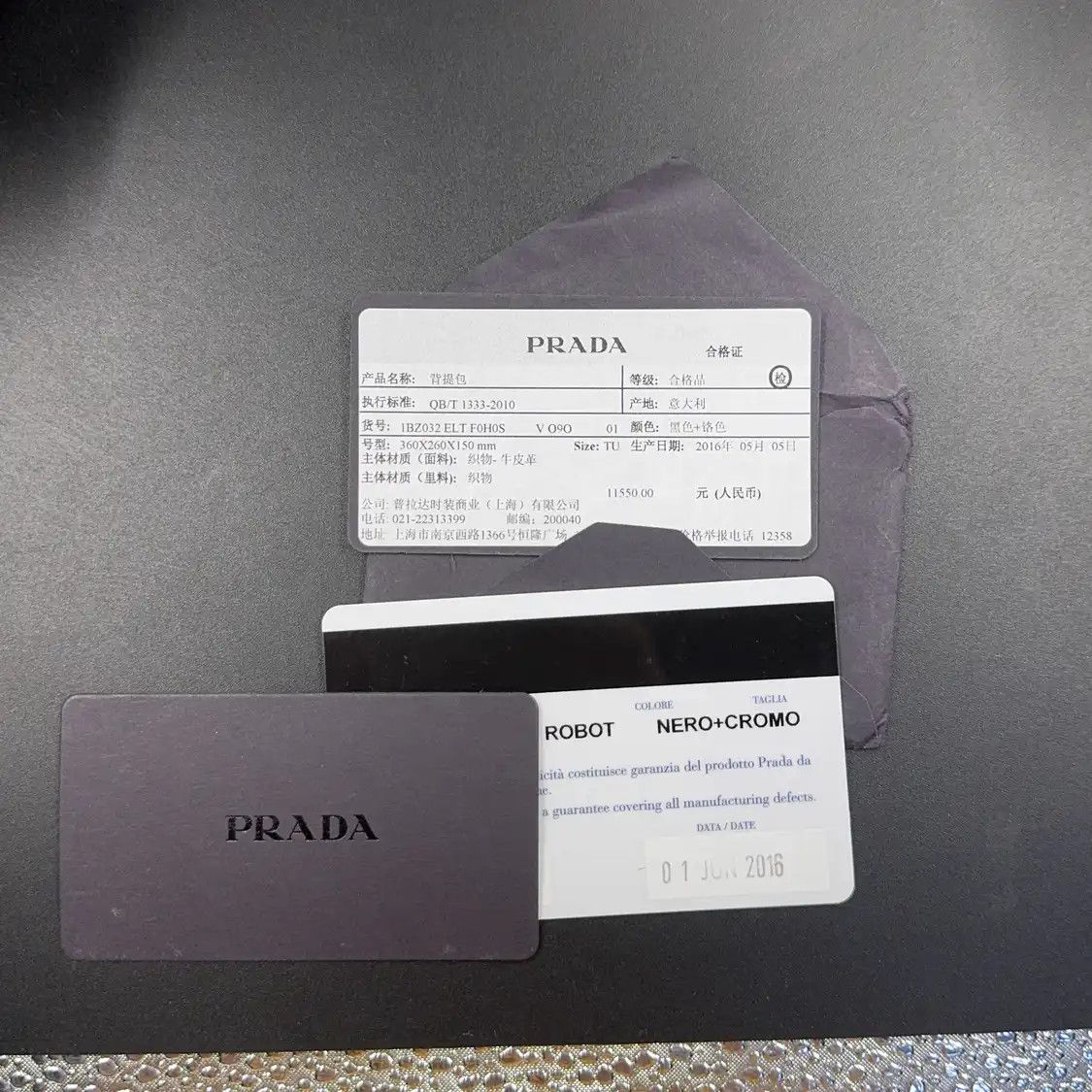 Prada PRADA black nylon logo stud backpack Size ONE SIZE - 7 Thumbnail