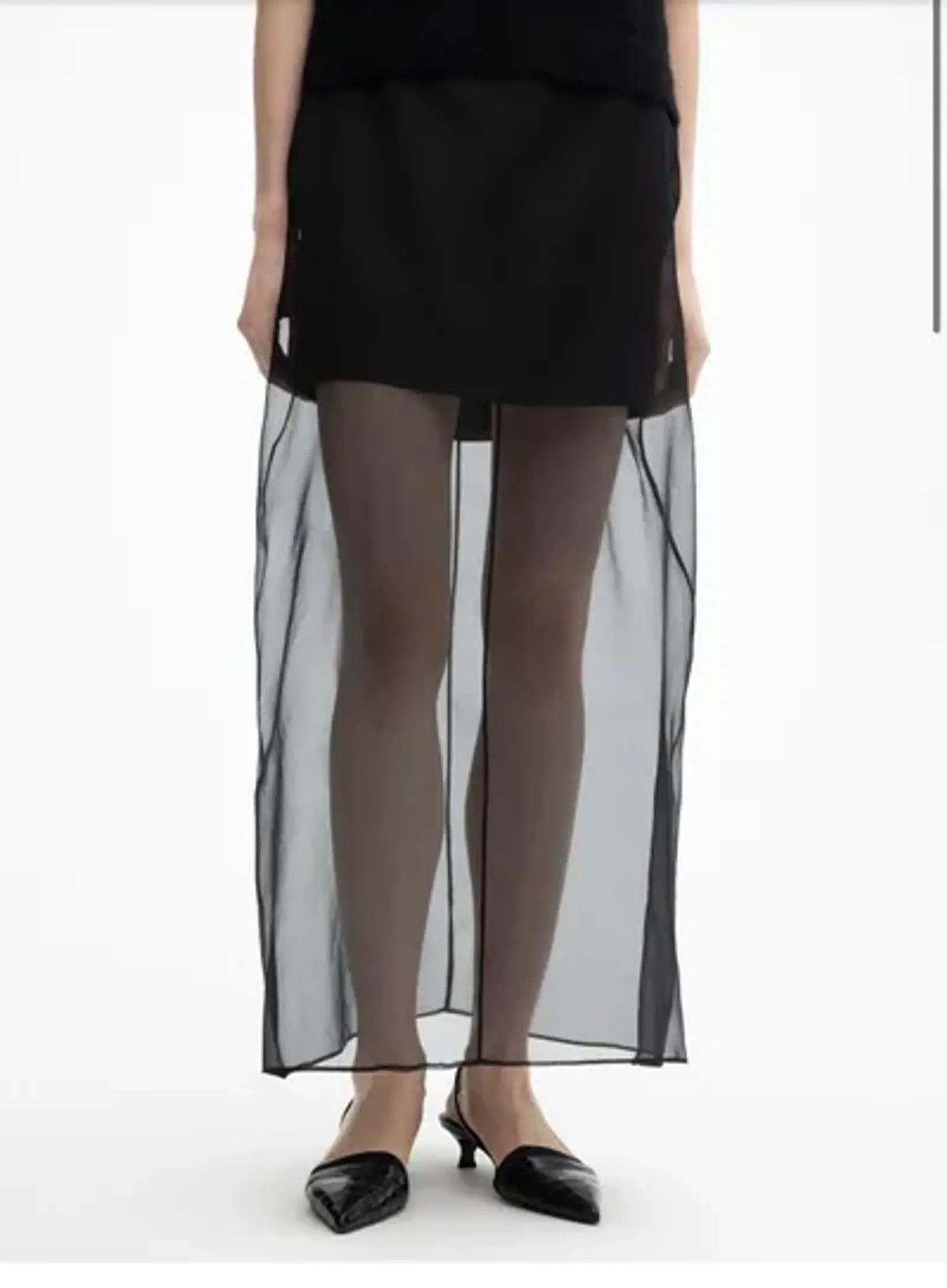 House Of Dagmar Organza Skirt Skirt in Black, Women's (Size 28) — image 2 of 6