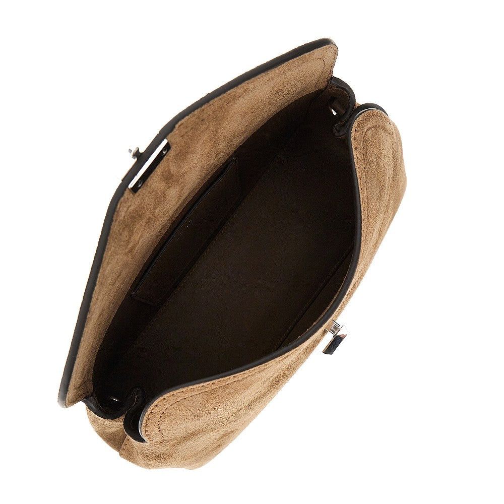 Toteme Toteme T-Lock Suede Leather Clutch Beige UNI Women - USA Tariffs Included Size ONE SIZE - 3 Thumbnail