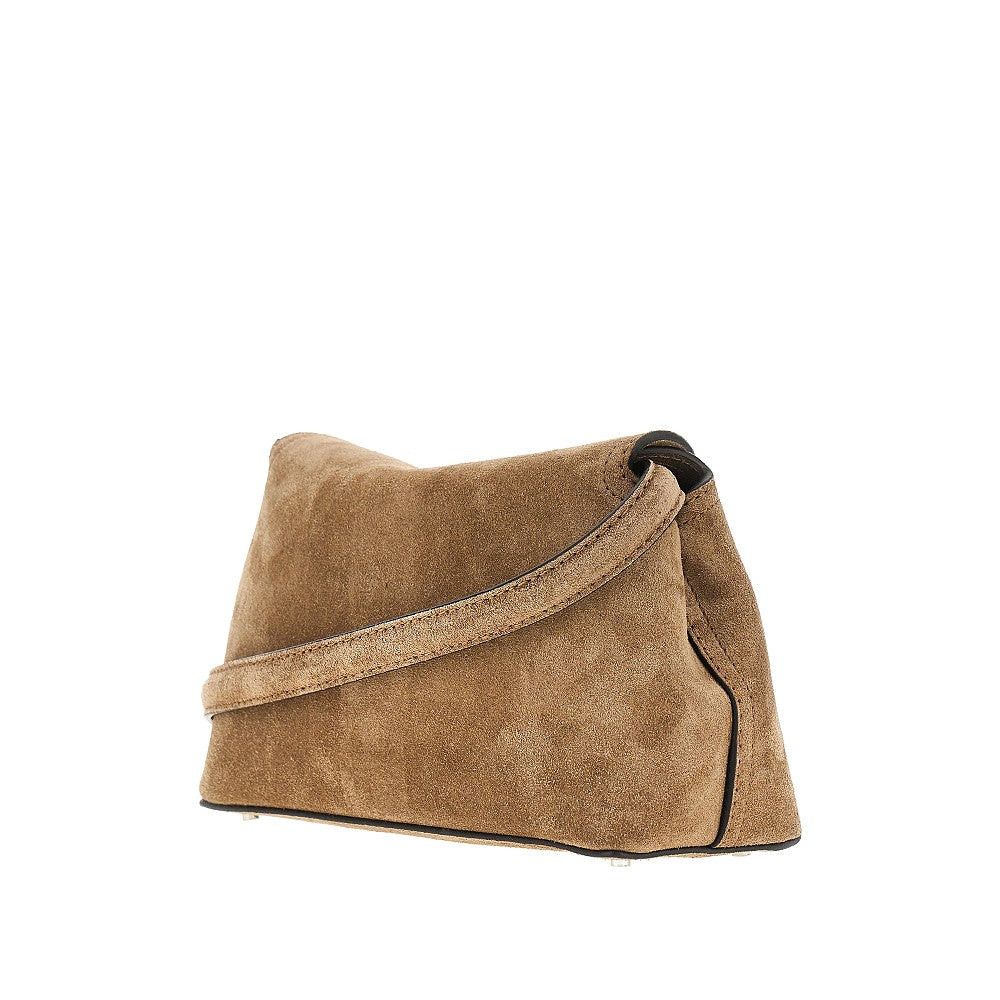 Toteme Toteme T-Lock Suede Leather Clutch Beige UNI Women - USA Tariffs Included Size ONE SIZE - 2 Thumbnail