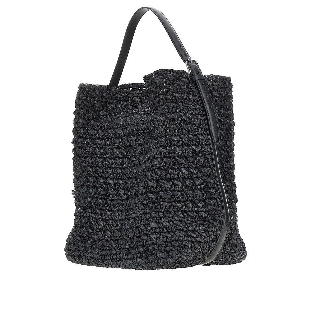 Toteme Toteme Woven Raffia Belted Tote Bag Black UNI Women - USA Tariffs Included Size ONE SIZE - 2 Thumbnail