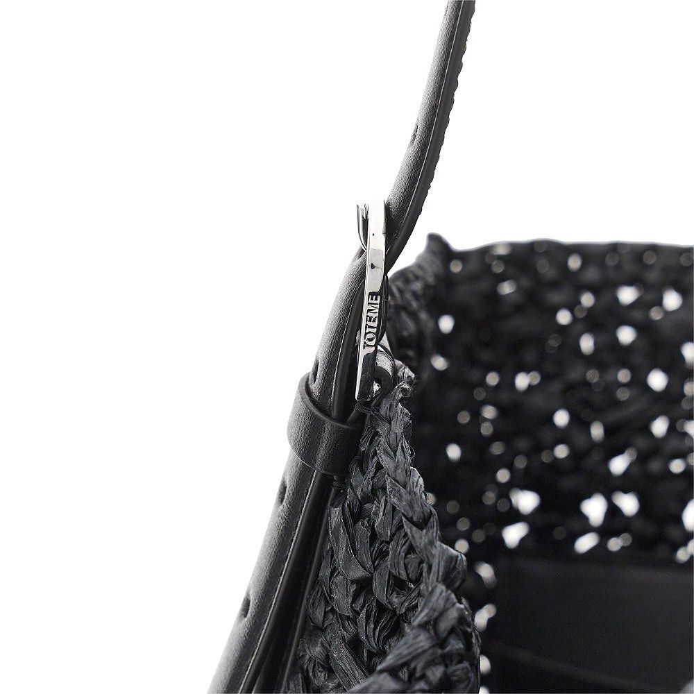 Toteme Toteme Woven Raffia Belted Tote Bag Black UNI Women - USA Tariffs Included Size ONE SIZE - 4 Thumbnail