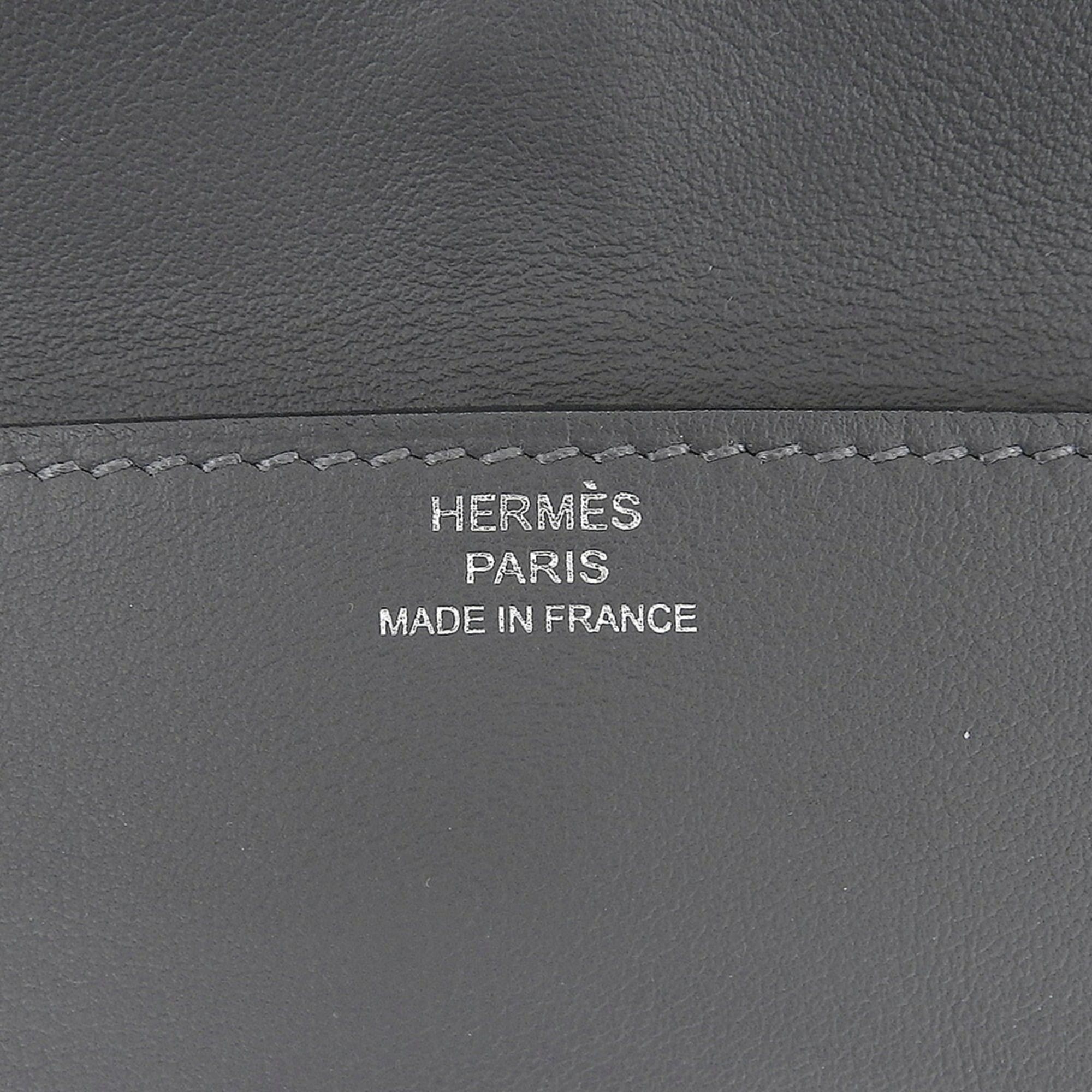 Hermes Hermes Glenant To Go Shoulder Bag, K stamp, Swift leather, Gray Size ONE SIZE - 8 Thumbnail