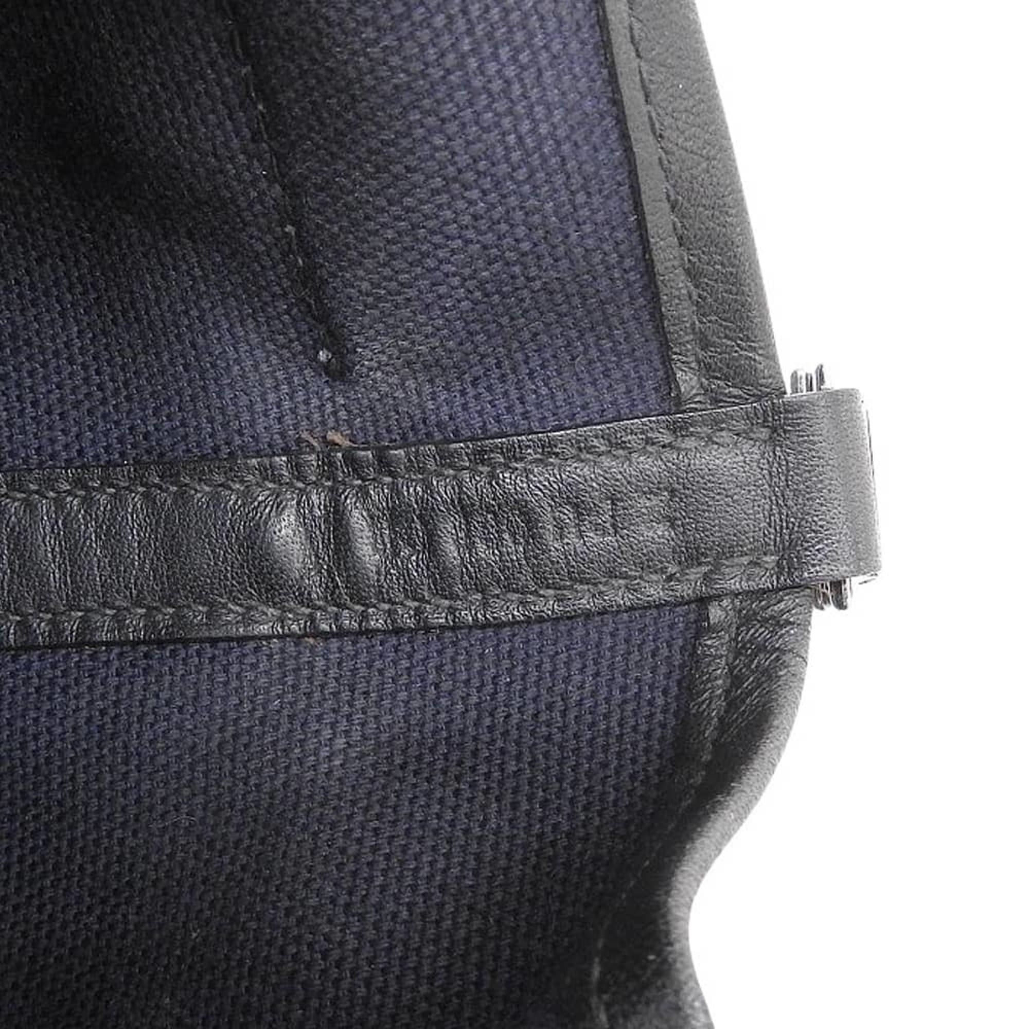 Hermes Hermes Picotin Lock Cargo PM 18 Z-stamp handbag, Toile Goelan x Swift, Blue Marine. Size ONE SIZE - 9 Thumbnail