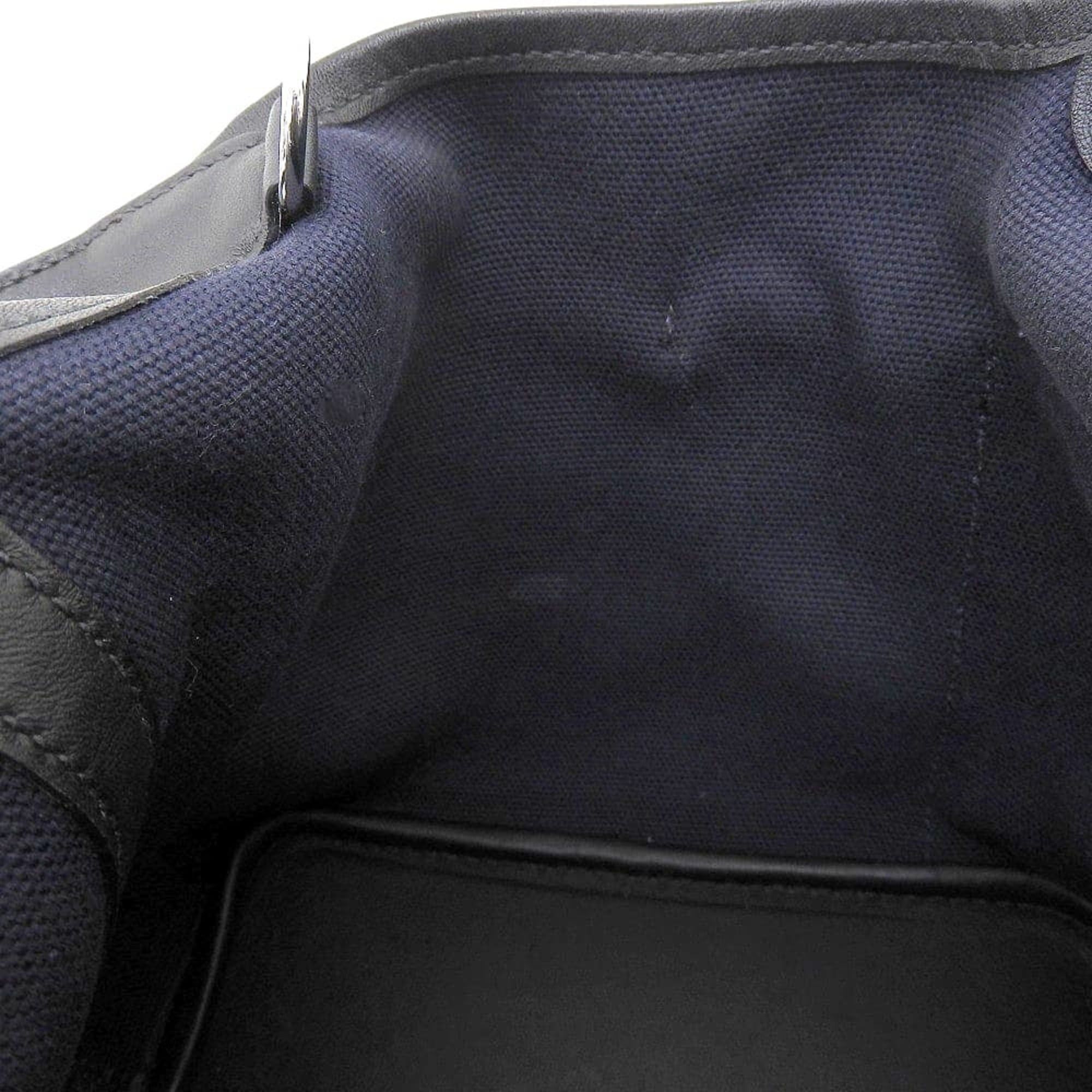 Hermes Hermes Picotin Lock Cargo PM 18 Z-stamp handbag, Toile Goelan x Swift, Blue Marine. Size ONE SIZE - 7 Thumbnail