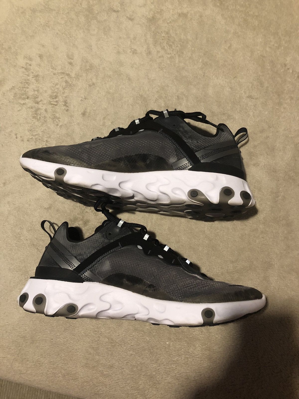 Nike Nike React Element 87 Anthracite Black Size US 12 / EU 45 - 2 Thumbnail