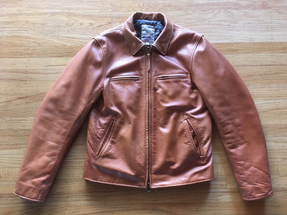 Taylor Stitch Moto Jacket in Whiskey Steerhide