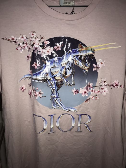 Dior Christian Dior Kim Jones Sorayama T Rex Tee T Shirt Pink