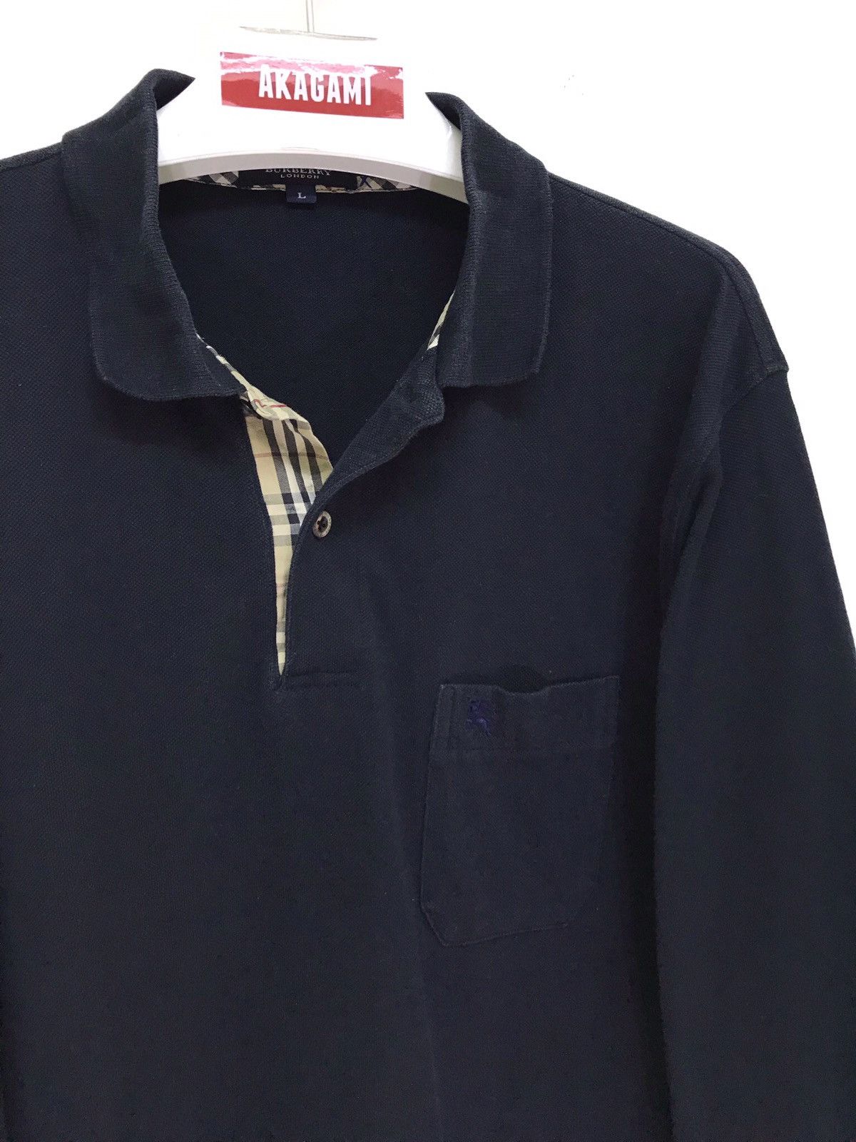 Burberry Burberry London Nova Check Long Sleeve Polo Shirt 6🟩3 Size US M / EU 48-50 / 2 - 1 Thumbnail