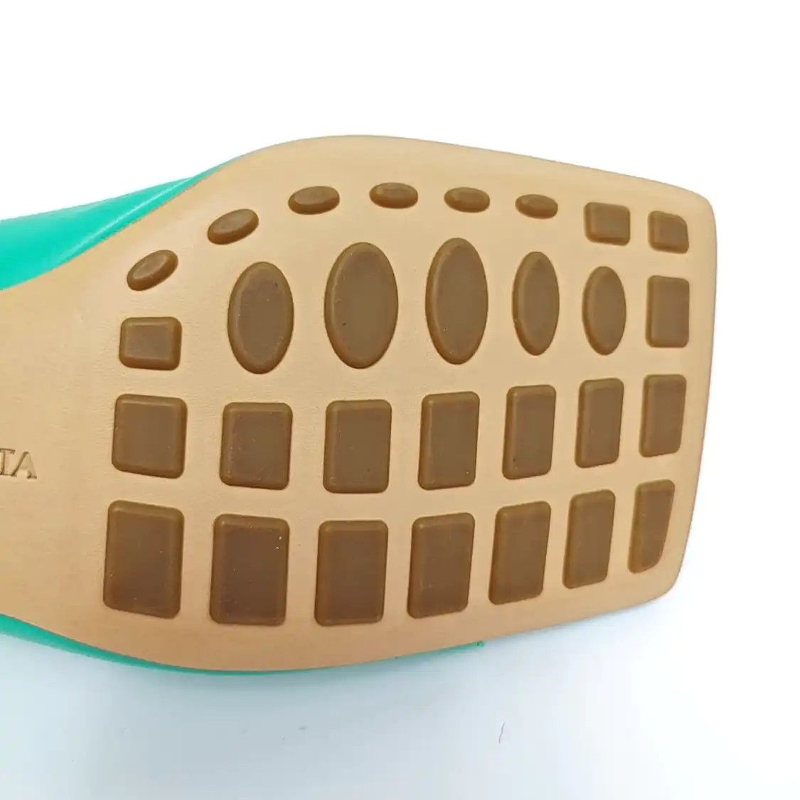 Bottega Veneta BOTTEGA VENETA Summer green leather Women's mid heel sandals 37 Size US 7 / IT 37 - 10 Thumbnail