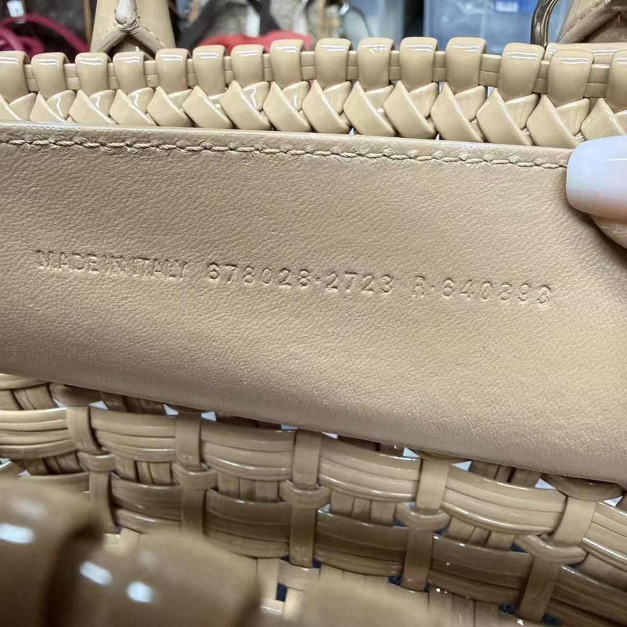 Balenciaga Balenciaga Bistro Woven Basket Bag Brown Size ONE SIZE - 7 Thumbnail