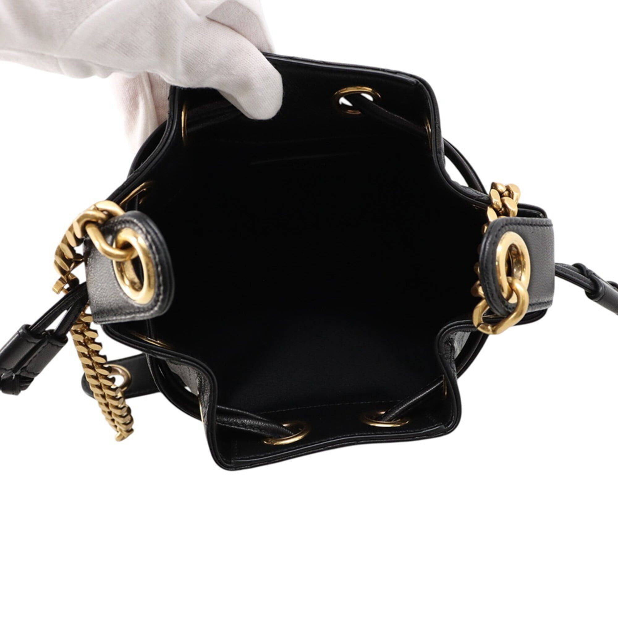 Saint Laurent Paris Yves Saint Laurent Paris Shoulder Bag Small Cassandre Quilted Bucket Lambskin 840886 SAINT LAURENT PARIS Handbag Size ONE SIZE - 5 Thumbnail