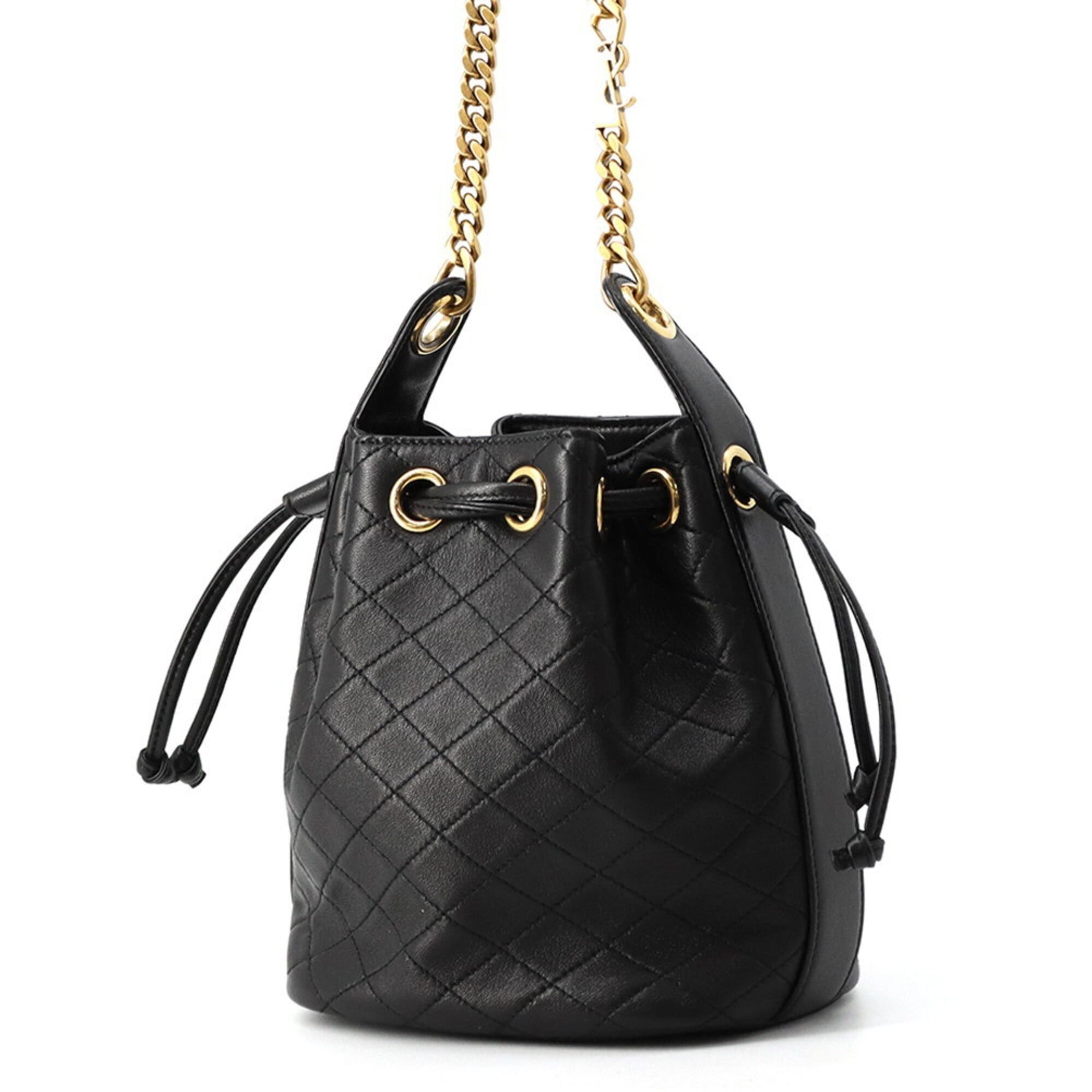 Saint Laurent Paris Yves Saint Laurent Paris Shoulder Bag Small Cassandre Quilted Bucket Lambskin 840886 SAINT LAURENT PARIS Handbag Size ONE SIZE - 2 Thumbnail