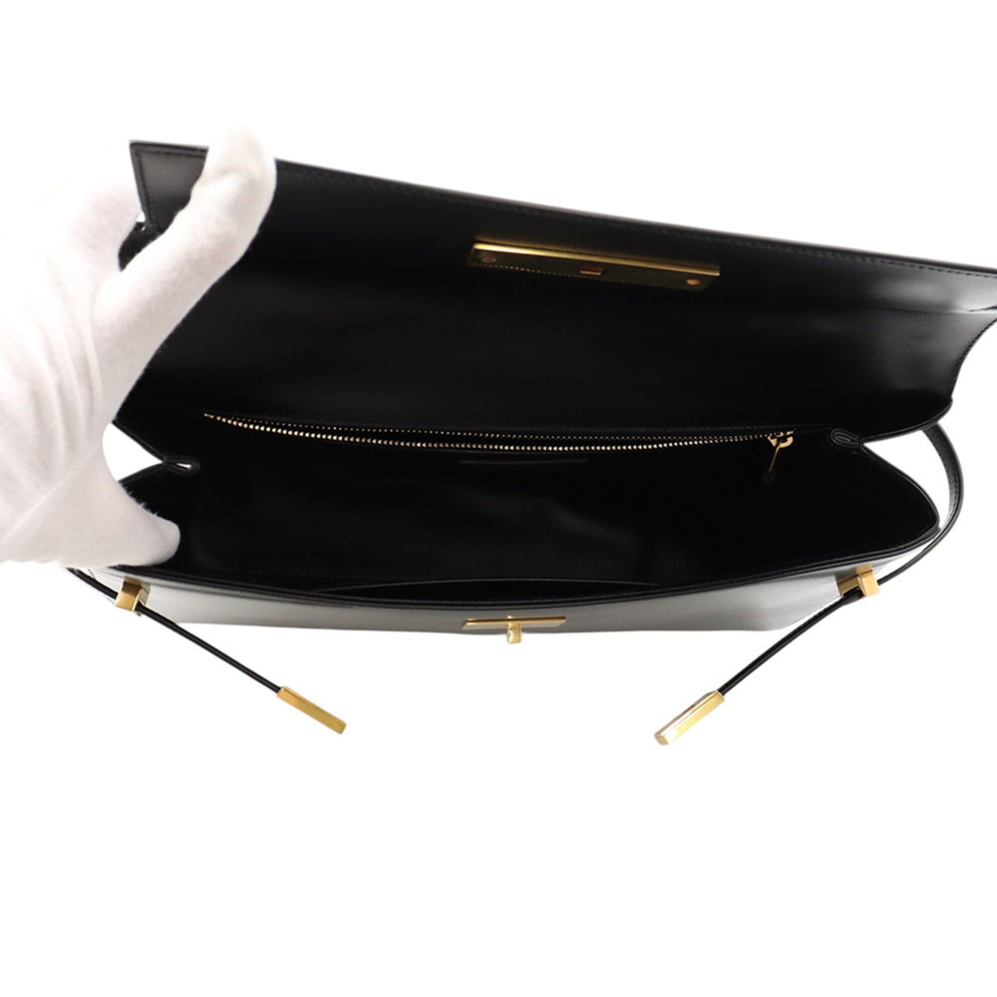 Saint Laurent Paris Yves Saint Laurent Paris Manhattan Box Calf Handbag 747248 SAINT LAURENT PARIS Black Size ONE SIZE - 6 Thumbnail