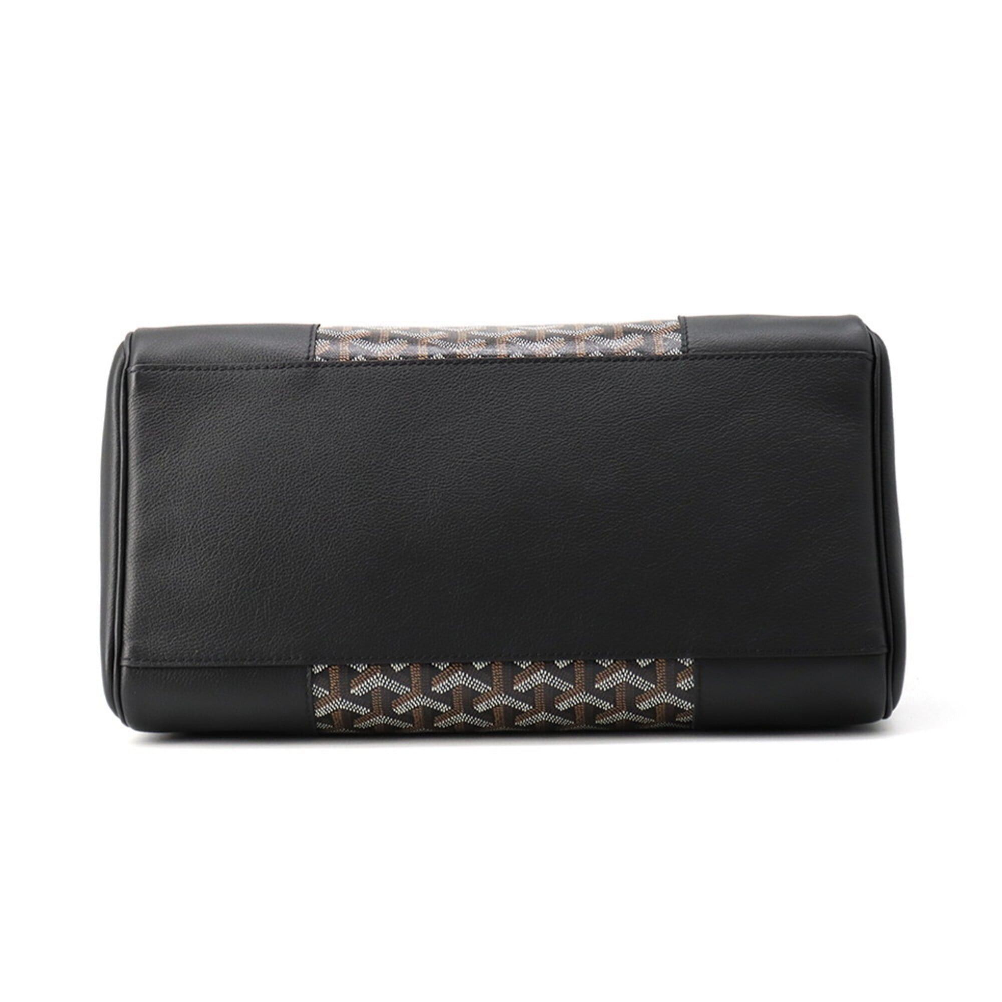 Goyard Goyard Saigon Leather Handbag SAIGOCMMLTY01CL01P GOYARD Black Size ONE SIZE - 3 Thumbnail
