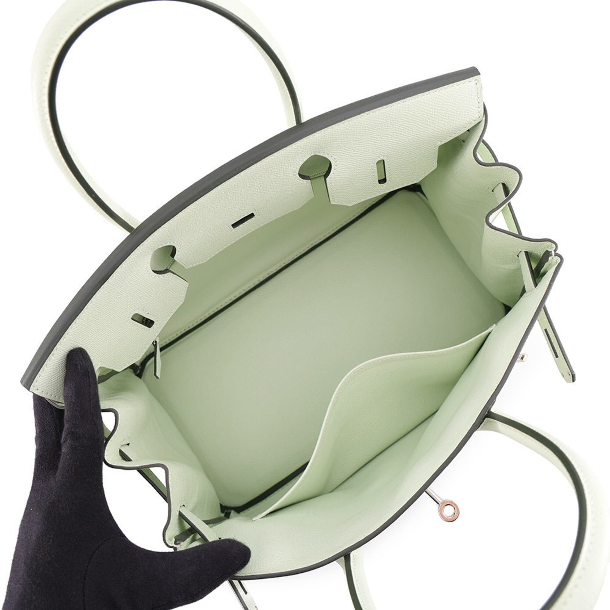 Hermes Hermes Birkin 30 Vert Fizz Epsom B stamp HERMES handbag women's Size ONE SIZE - 5 Thumbnail