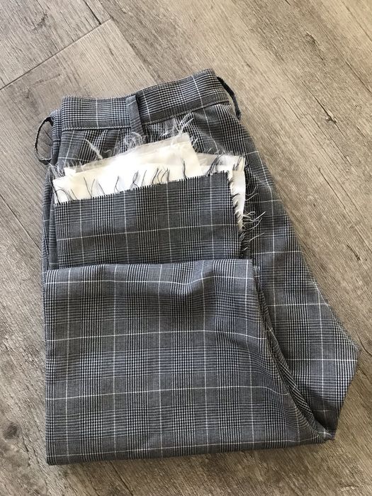 Sulvam Sulvam Grey Check Slim-fit Wool Trousers | Grailed