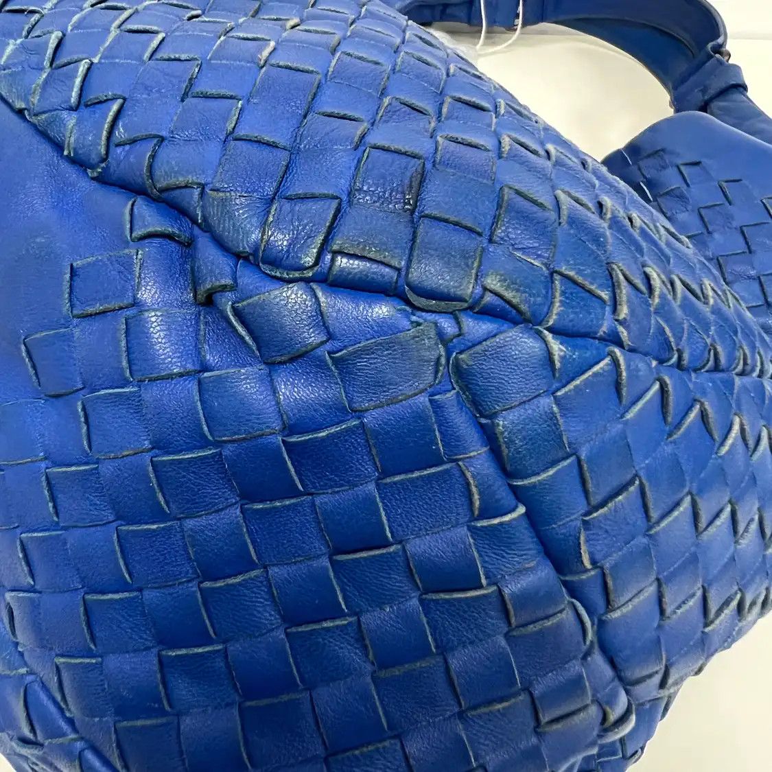 Bottega Veneta BOTTEGA VENETA Campana blue sheepskin woven shoulder bag Size ONE SIZE - 12 Thumbnail