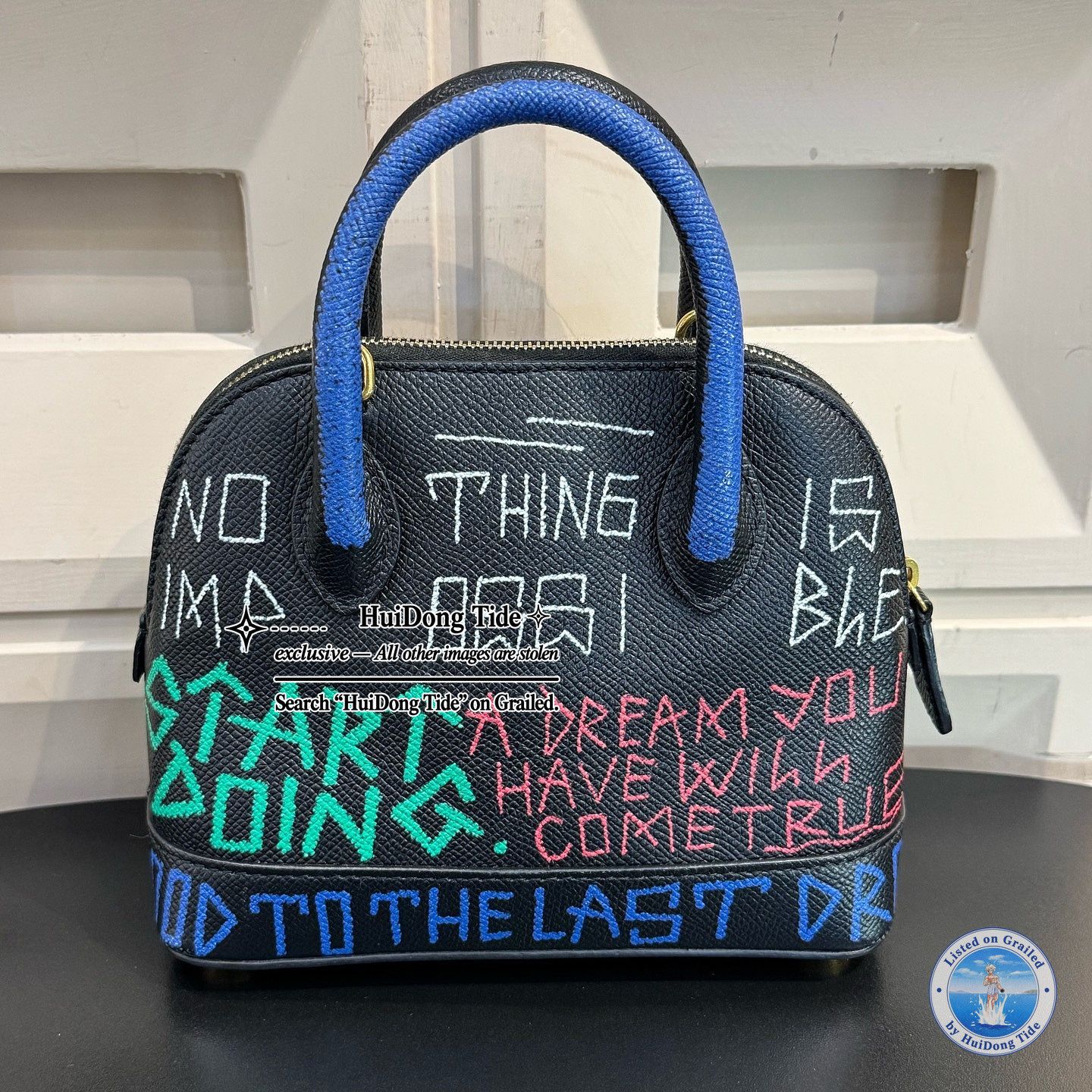 Balenciaga Balenciaga Graffiti Ville Handle Bag Black Size ONE SIZE - 2 Thumbnail